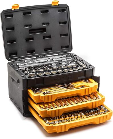 مجموعة أدوات ميكانيكا GEARWRENCH مكونة من 243 قطعة في صندوق تخزين مكون من 3 أدراج | 12 نقطة | 80972 in Saudi Arabia