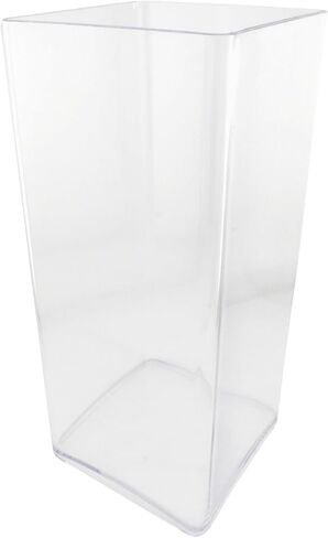 مزهرية هومفورد فايرفلاي مستوردة من الأكريليك الشفاف، مقاس 10 بوصة in Kuwait