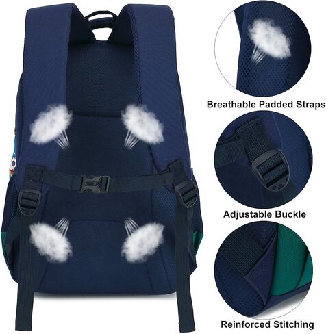 Kids Backpack Astronaut Elementary School Backpacks for Boys Girls, Children's School Bag Bookbag (Green) in Kuwait