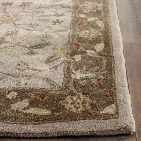 SAFAVIEH Total Performance Collection Runner Rug - 2'3" x 9', Ivory & Taupe, Hand-Hooked Oriental, Non-Shedding & Easy Care, Ideal for High Traffic Areas in Living Room, Bedroom (TLP722B) in Saudi Arabia