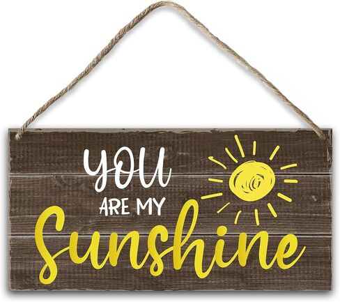 لوحة معلقة خشبية من You are My Sunshine Gift، هدايا تحفيزية ملهمة لديكور الحائط من You are My Sunshine للنساء والرجال، فن جداري لغرفة المعيشة وغرفة النوم والمطبخ هدية الترحيب بالمنزل - 27 in Kuwait