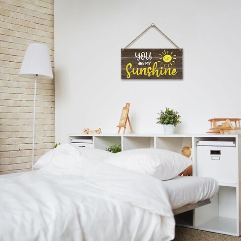 لوحة معلقة خشبية من You are My Sunshine Gift، هدايا تحفيزية ملهمة لديكور الحائط من You are My Sunshine للنساء والرجال، فن جداري لغرفة المعيشة وغرفة النوم والمطبخ هدية الترحيب بالمنزل - 27 in Kuwait