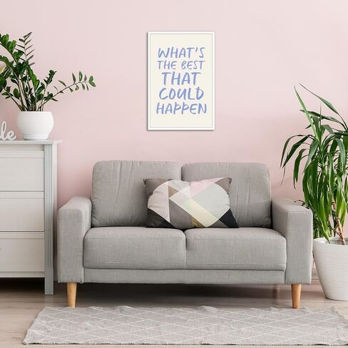 HQPCNGZ Retro What'S The Best That Could Happen Posters Psychology Quotes Self-Affirmation Mental Health Art Positive Motivational Uplifting Prints For Home Bedroom Dorm Wall Decor 12x16in Unframed in Kuwait