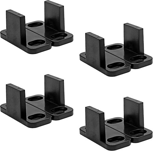 Litoexpe Black Sliding Barn Door Floor Guides Plastic Bypass Door Guide Hardware, 8-Pack in Saudi Arabia