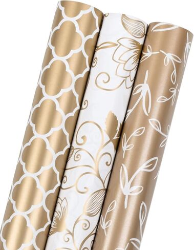 MAYPLUSS Wrapping Paper Roll - Mini Roll - 17 inch X 120 inch Per roll - Galaxy Design - Purple & Blue(42.3 sq.ft.ttl) in Kuwait