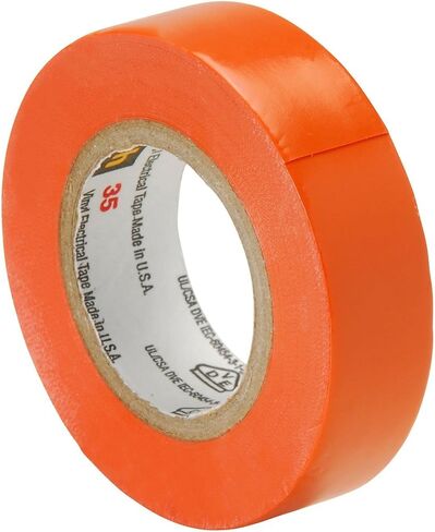 3M Scotch¨ Vinyl Color Coding Electrical Tape 35-1/2" Wide, 20 feet, Orange (1 Rolls) in Saudi Arabia