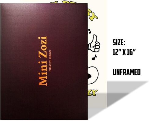 MINI ZOZI Retro جدار الفن ديكور الغرفة ملصق جمالي لطيف 12 بوصة × 16 بوصة باستيل عتيق أكثر إسبرسو أقل اكتئابًا عصريًا لغرفة النوم والحمام والنوم حجم كبير مطبوعات كيدكور بيج للمراهقات والفتيات غير مؤطرة in Kuwait