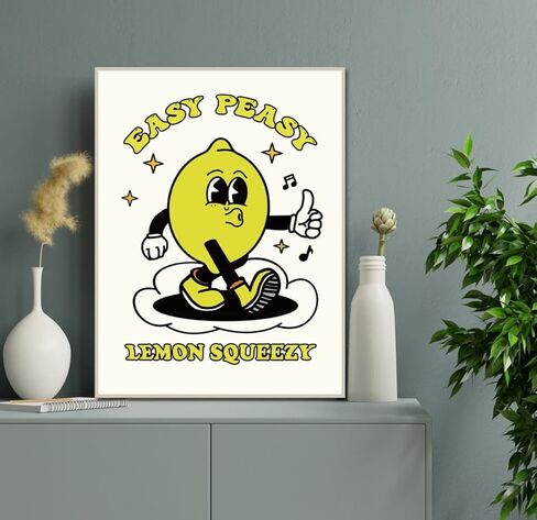 MINI ZOZI Retro جدار الفن ديكور الغرفة ملصق جمالي لطيف 12 بوصة × 16 بوصة باستيل عتيق أكثر إسبرسو أقل اكتئابًا عصريًا لغرفة النوم والحمام والنوم حجم كبير مطبوعات كيدكور بيج للمراهقات والفتيات غير مؤطرة in Kuwait