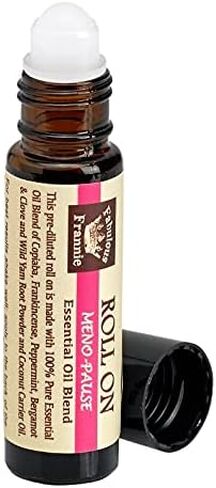 Fabulous Frannie Meno-Pause Essential Oil Blend Roll On 10ml Made with Copiaba, Frankincense, Peppermint, Bergamot & Clove Essential Oils, Wild Yam Root Powder and Coconut Carrier Oil. in Saudi Arabia