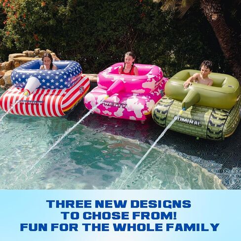 Float Factory’s Premium Inflatable Pool Float - Inflatable Tank Floatie w/Water Cannon That Blast Water up to 50 ft! - Durable Inflatable Pool Floats for Adults & Kids Ages 5+ in Saudi Arabia