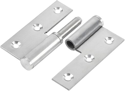 Lift Off Hinge 3" Stainless Steel Door Hinges 6 Pack,Left Handed,Rust-Resistant Detachable Hinges, Indoor and Outdoor Removable Hinges, Loading Capacity 40 Lbs in Saudi Arabia