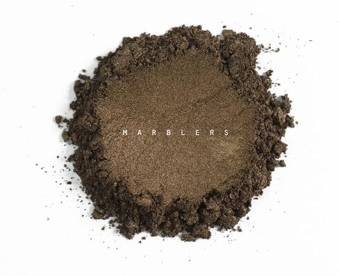 MARBLERS Cosmetic Grade Natural Mica Powder [Warm Space Pearl] 3oz (85g) | Pearlescent Pigment | Dye | Non-Toxic | Vegan | Cruelty-Free | Eyeshadow, Nail Polish, Bath Bomb | Soap, Slime, Candle, Resin in Kuwait