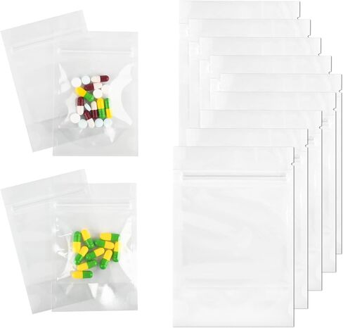 Pill Pouch Bags for Medicine Helps Sort and Organize Pills Sealed Waterproof Easy to Carry (24 Pieces) for Reusable Pill Bags in Saudi Arabia