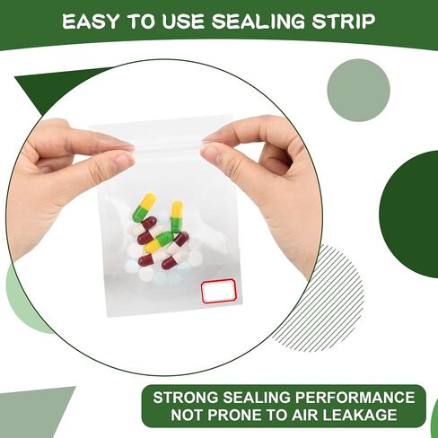 Pill Pouch Bags for Medicine Helps Sort and Organize Pills Sealed Waterproof Easy to Carry (24 Pieces) for Reusable Pill Bags in Saudi Arabia