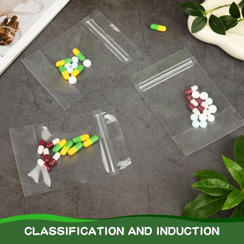Pill Pouch Bags for Medicine Helps Sort and Organize Pills Sealed Waterproof Easy to Carry (24 Pieces) for Reusable Pill Bags in Saudi Arabia