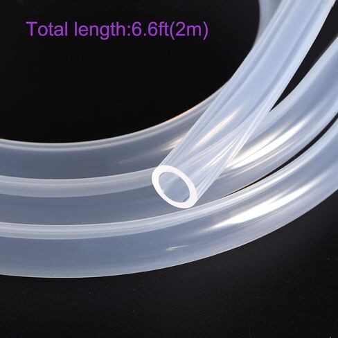 DMiotech 5/16 "ID 7/16" OD 6.6 قدم أنبوب سيليكون شفاف أنابيب السيليكون الصناعية لمضخة هواء المياه in Saudi Arabia