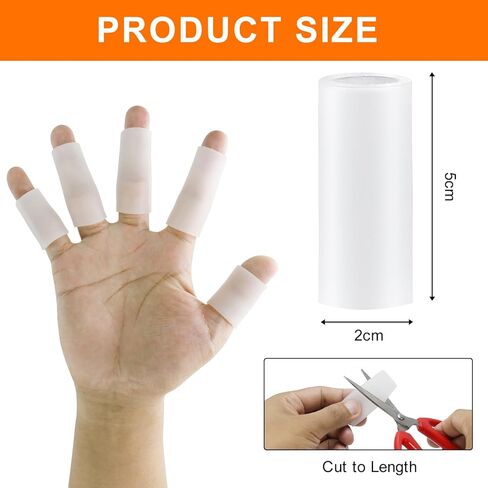 20 قطعة من جل مهود الأصابع المصنوعة من السيليكون، وسائد وحماية من الجل لآلام الأصابع، غطاء غطاء الإصبع يدعم التهاب المفاصل، والأصابع المتشققة، والذرة، والبثور، والنسيج in Kuwait