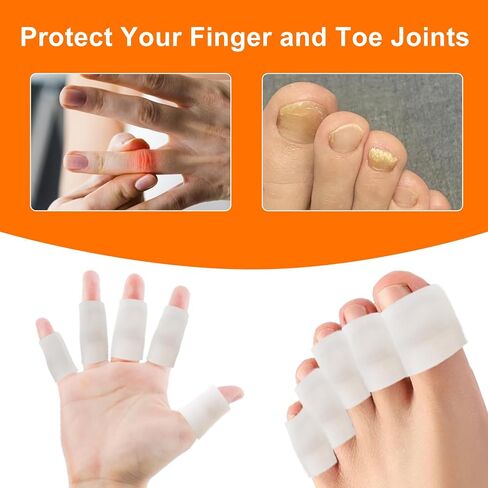 20 قطعة من جل مهود الأصابع المصنوعة من السيليكون، وسائد وحماية من الجل لآلام الأصابع، غطاء غطاء الإصبع يدعم التهاب المفاصل، والأصابع المتشققة، والذرة، والبثور، والنسيج in Kuwait
