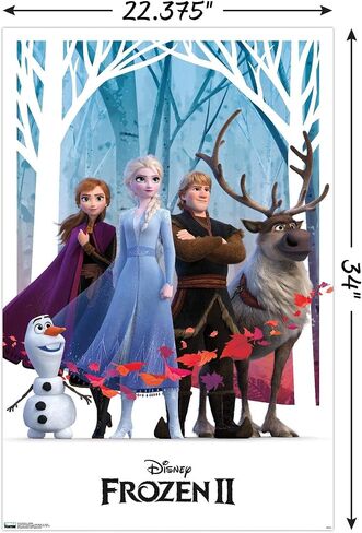 Trends International Disney Frozen 2 - Group Wall Poster, 22.375" x 34", Unframed Version in Saudi Arabia