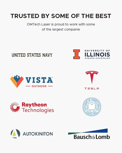 أنبوب ليزر ثاني أكسيد الكربون 80 وات من OMTech لآلة النقش والقطع بالليزر، أنبوب قطع ليزر بقطر 1250 مم 80 مم مع رأس معدني 10000 ساعة MTTF، أنبوب بديل لآلة النقش بالليزر للحجر الأكريليك الخشبي in Kuwait