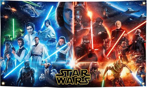 Generic Classic Star Movie Wars Poster Tapestry 3x5 Feet Home Decoration Can be Used for Living Rooms, Rooms, University Dormitories,Outdoor,Porches, Etc,Indoor and Outdoor decoration, blue in Saudi Arabia