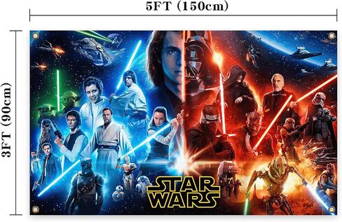 Generic Classic Star Movie Wars Poster Tapestry 3x5 Feet Home Decoration Can be Used for Living Rooms, Rooms, University Dormitories,Outdoor,Porches, Etc,Indoor and Outdoor decoration, blue in Saudi Arabia