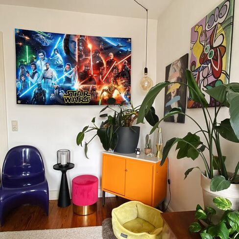 Generic Classic Star Movie Wars Poster Tapestry 3x5 Feet Home Decoration Can be Used for Living Rooms, Rooms, University Dormitories,Outdoor,Porches, Etc,Indoor and Outdoor decoration, blue in Saudi Arabia