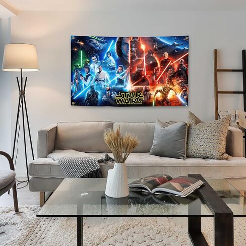 Generic Classic Star Movie Wars Poster Tapestry 3x5 Feet Home Decoration Can be Used for Living Rooms, Rooms, University Dormitories,Outdoor,Porches, Etc,Indoor and Outdoor decoration, blue in Saudi Arabia