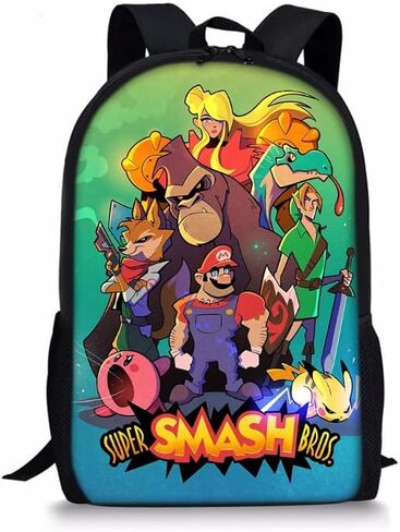 ROMVE Cute 17 Inch Backpack 3PCS School Backpack Set With Lunch Box, Pencil Case, Large Capacity Backpacks For Boys Girl, Black in Saudi Arabia