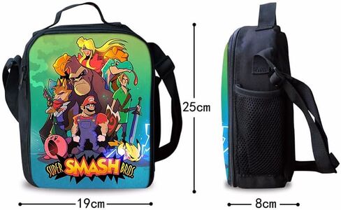 ROMVE Cute 17 Inch Backpack 3PCS School Backpack Set With Lunch Box, Pencil Case, Large Capacity Backpacks For Boys Girl, Black in Saudi Arabia