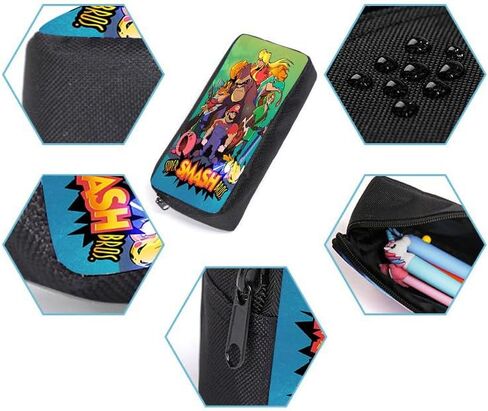 ROMVE Cute 17 Inch Backpack 3PCS School Backpack Set With Lunch Box, Pencil Case, Large Capacity Backpacks For Boys Girl, Black in Saudi Arabia