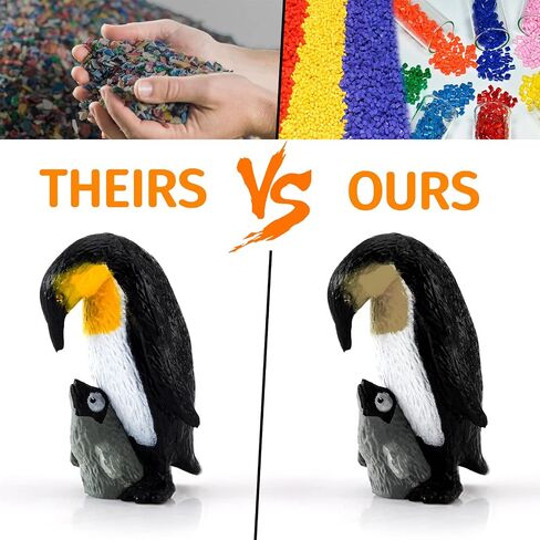4PCS Penguin Lifecycle Antarctica Penguin Figurines Toy Playset Arctic Penguins Early Educational Toys Cake Decoration Christmas Birthday Party Supplies Decor in Kuwait