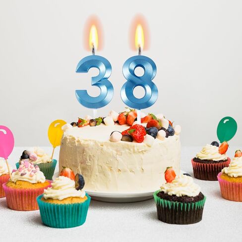 10 قطع من شموع عيد الميلاد للكيك - شموع عيد ميلاد رقمية 0-9 لتزيين سطح الكيك لعيد الميلاد وحفلات الزفاف والكعك بلون الشمبانيا الذهبية وديكورات أعياد الميلاد والذكرى السنوية للزفاف، والاحتفال بالحفلات in Saudi Arabia