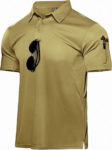 Haimont Men's Performance Dry Fit Polo Shirt Short and Long Sleeve Golf Collared T-Shirts for Tactical Outdoor Hiking in Saudi Arabia