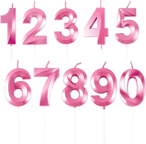 10 قطع من شموع عيد الميلاد للكيك - شموع عيد ميلاد رقمية 0-9 لتزيين سطح الكيك لعيد الميلاد وحفلات الزفاف والكعك بلون الشمبانيا الذهبية وديكورات أعياد الميلاد والذكرى السنوية للزفاف، والاحتفال بالحفلات in Saudi Arabia