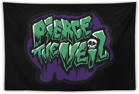 Generic Pierce Music The Veil Tapestry Wall Art Aesthetic Tapestries Hanging for Bedroom Home Decor 40×60 inches in Saudi Arabia