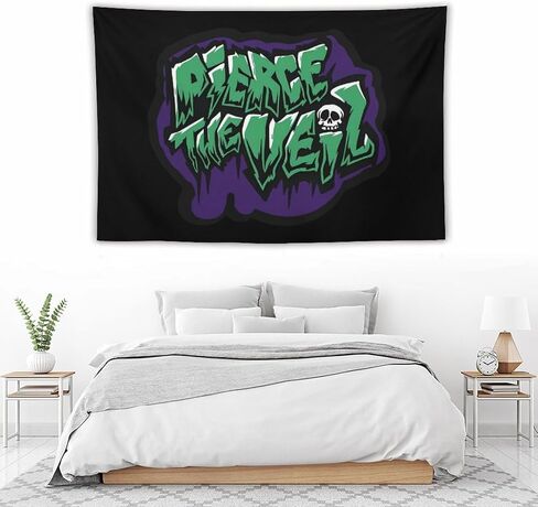 Generic Pierce Music The Veil Tapestry Wall Art Aesthetic Tapestries Hanging for Bedroom Home Decor 40×60 inches in Saudi Arabia