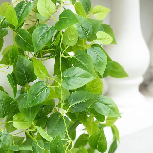 GPARK 3.2 قدم 2 حزمة / 39 بوصة، أوراق اللبلاب الاصطناعي نباتات معلقة نباتات خضراء لحفلات الزفاف والحديقة الخارجية لتزيين جدران المكتب (بدون سلال) in Kuwait