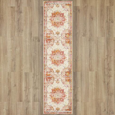 سجادة موهوك هوم إمبيرال باللون الأحمر المزخرف (2 × 9 بوصة). in Kuwait