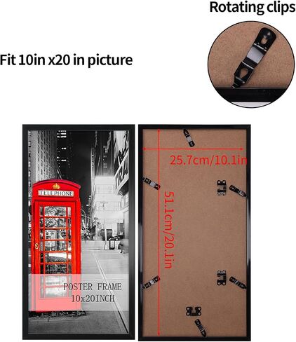 Lavezee 14x18 Poster Frame Black Display 14 x 18 Inch Photo Picture Frame for Gallery Wall, 1 Pack in Saudi Arabia