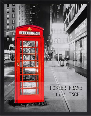 Lavezee 14x18 Poster Frame Black Display 14 x 18 Inch Photo Picture Frame for Gallery Wall, 1 Pack in Saudi Arabia