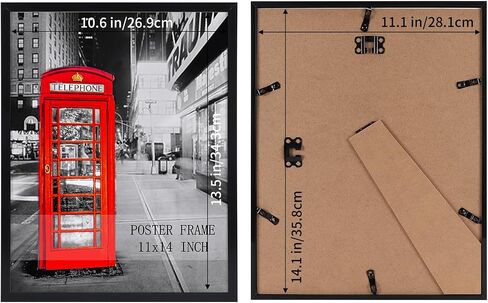 Lavezee 14x18 Poster Frame Black Display 14 x 18 Inch Photo Picture Frame for Gallery Wall, 1 Pack in Saudi Arabia