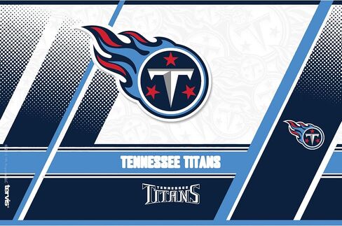 كوب Tervis ذو الجدران الثلاثية NFL Tennessee Titans المعزول يحافظ على المشروبات باردة وساخنة، 30oz - من الفولاذ المقاوم للصدأ، حافة in Saudi Arabia
