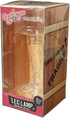 ICUP a Christmas Story Molded Leg Lamp Glass, 18 oz, Clear in Saudi Arabia