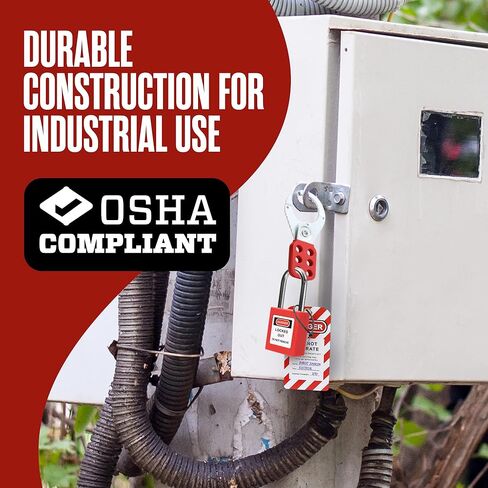 مجموعة علامات قفل Houseables، مجموعة قفل، مجموعة 72 قطعة، مجموعات علامات قفل كهربائية، مجموعات علامات قفل مع حافظة، أقفال ومفاتيح Loto، علامات Loto، قفل قاطع الدائرة، قفل التوصيل، مشابك، أربطة مضغوطة in Kuwait