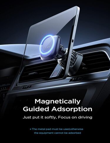 حامل هاتف السيارة LISEN [6 مغناطيسات أقوى] حامل هاتف مغناطيسي للسيارة، حامل هاتف مغناطيسي 360 درجة متوافق مع iPhone 14/14 Pro Max/iPhone 13 in Kuwait