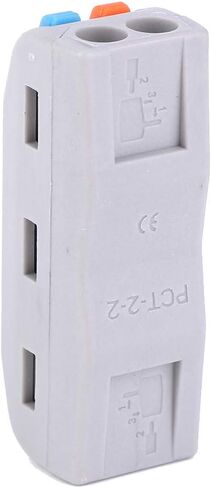 50 قطعة موصلات أسلاك الربط محطات الأسلاك 2 موصل 11-28AWG PCT-2-2 موصل مدمج رافعة الجوز لوازم الأسلاك الملونة in Saudi Arabia