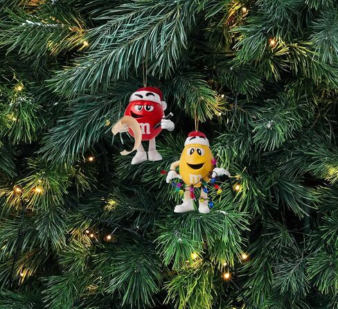 Department 56 M&M's Yellow Character Wrapped in Christmas Lights Hanging Ornament, 3.75 Inch, Multicolor in Saudi Arabia
