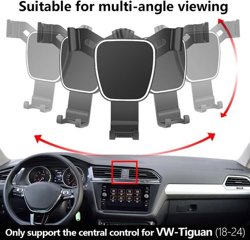 musttrue LUNQIN Car Phone Holder for 2009-2017 Tiguan Auto Accessories Navigation Bracket Interior Decoration Mobile Cell Phone Mount in Kuwait
