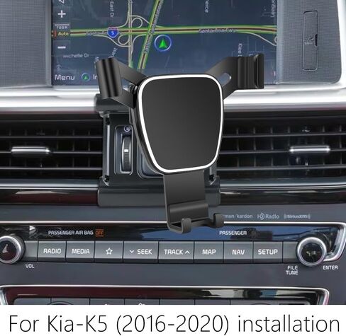 LUNQIN Car Phone Holder for Kia K5 2021 2022 2023 2024 LXS GT Line EX Auto Accessories Navigation Bracket Interior Decoration Mobile Cell Phone Mount case in Kuwait